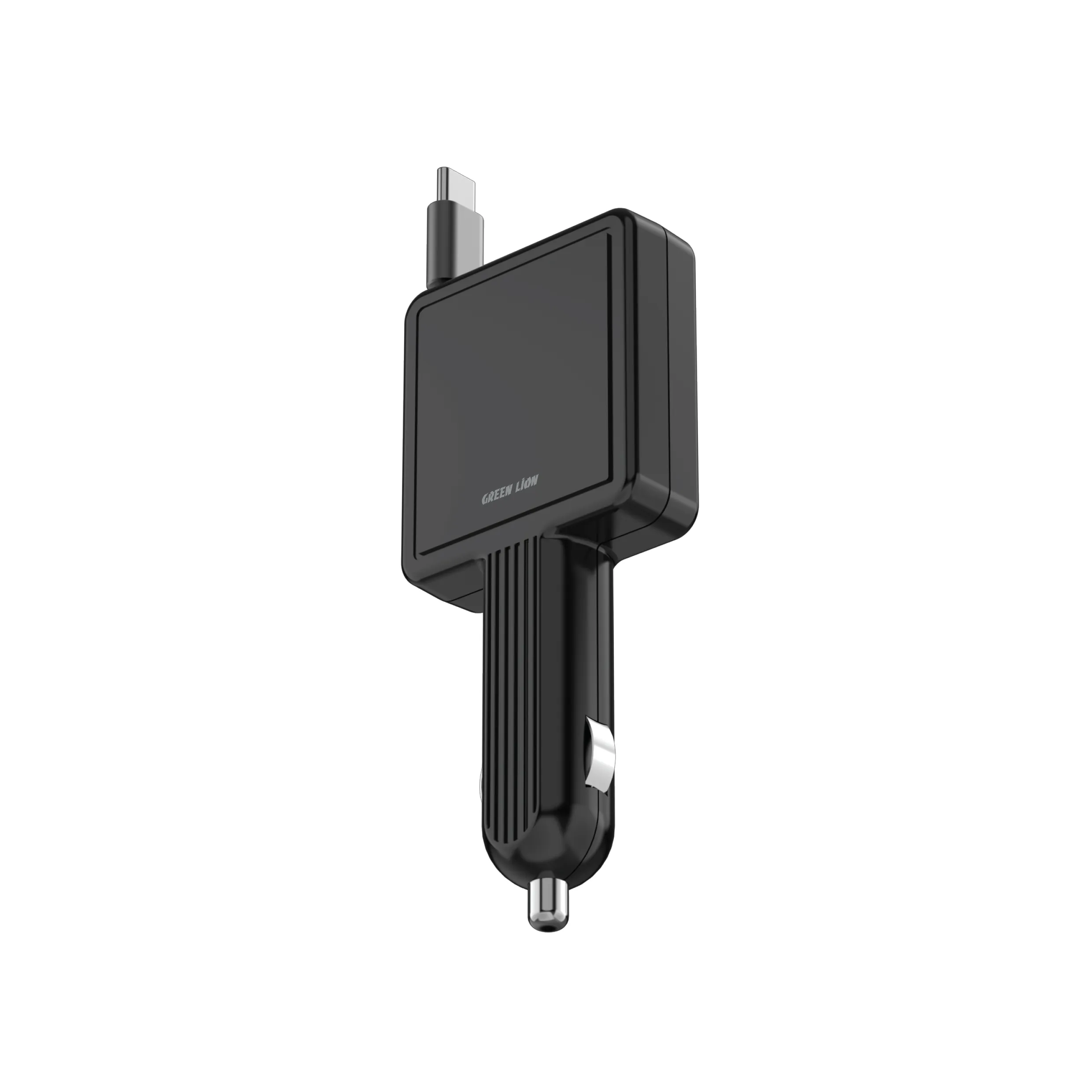 شارژر فندکی 30 وات گرین لاین Retractable 30W Car Charger