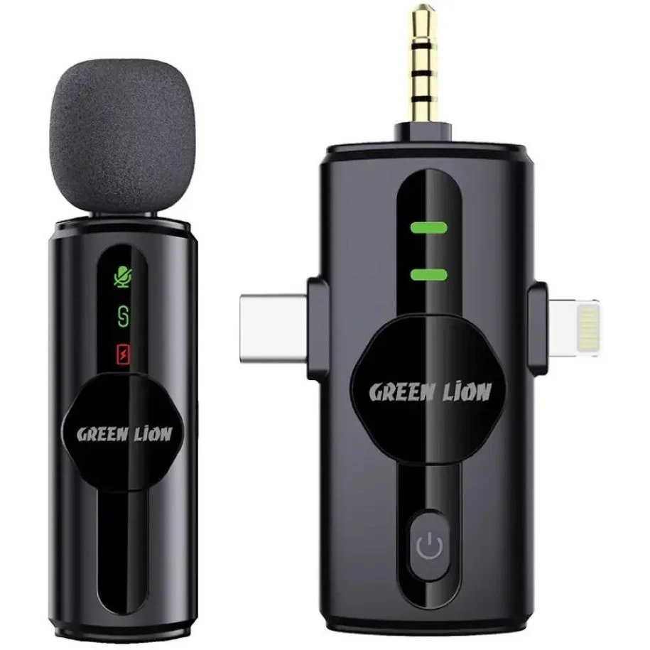میکروفون یقه ای گرین لاین مدل GM-79X بی سیم 3 در 1 اورجینال